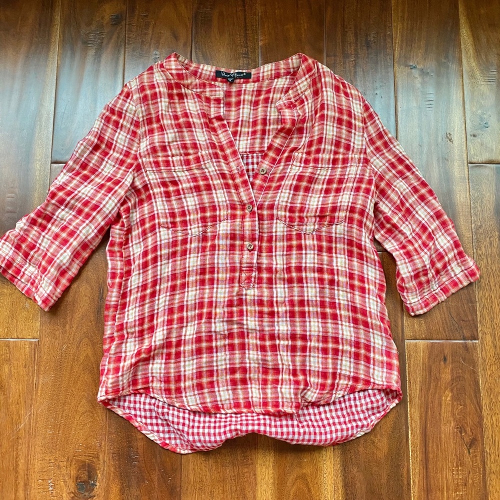 Velvet Heart Flannel Top
